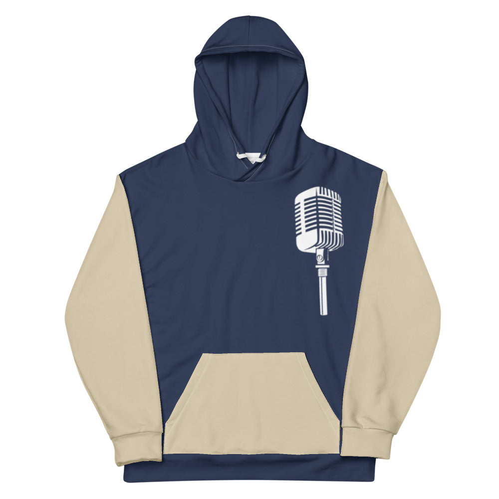 Microphone | Beige and Blue — Flat · Front